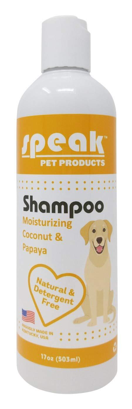 [Australia] - Speak Pet Products Natural Moisturizing Coconut Papaya Dog Shampoo, 17 Ounce Bottle 