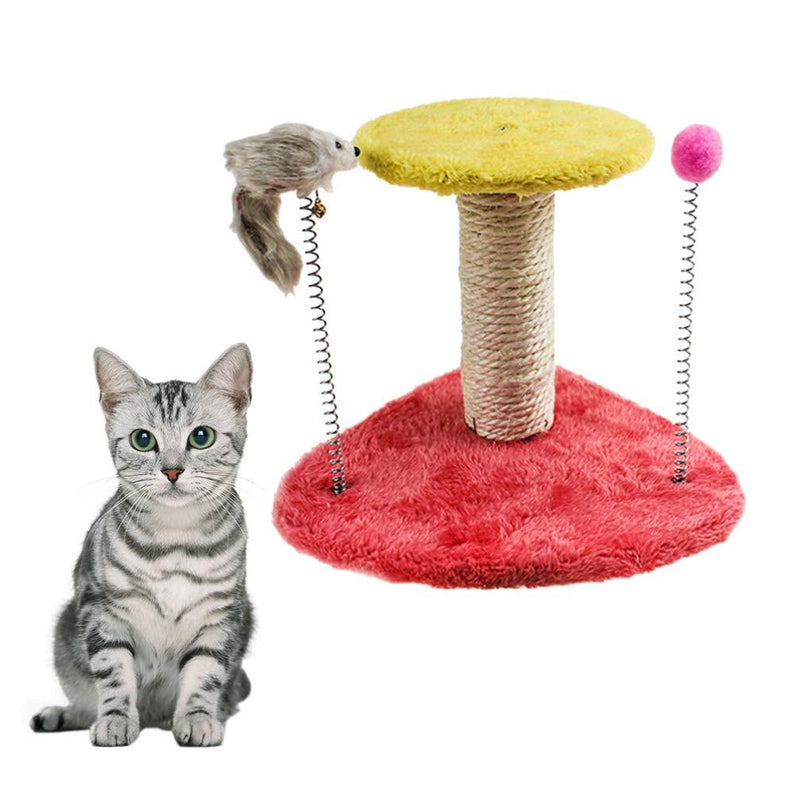 [Australia] - POPETPOP Cat Tree Tower - Cat Climbing Tower with Cat Toy Mice Frame Furniture Scratching Post for Kitty Climber House Cat Play Tower Activity Centre for Playing Relax and Sleep 