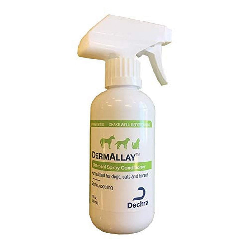 Dechra DermAllay Oatmeal Spray Conditioner for Dogs, Cats & Horses (8oz) - Gentle and Soothing, 8 Ounce (1810077) - PawsPlanet Australia