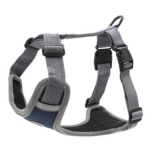 [Australia] - Z ZHIZU Dog Harness No Pull Dog Harness Adjustable Outdoor Dog Vest Soft Dog Harness Front for Dogs Easy Control for Small Medium Large Dogs S Dark Blue 