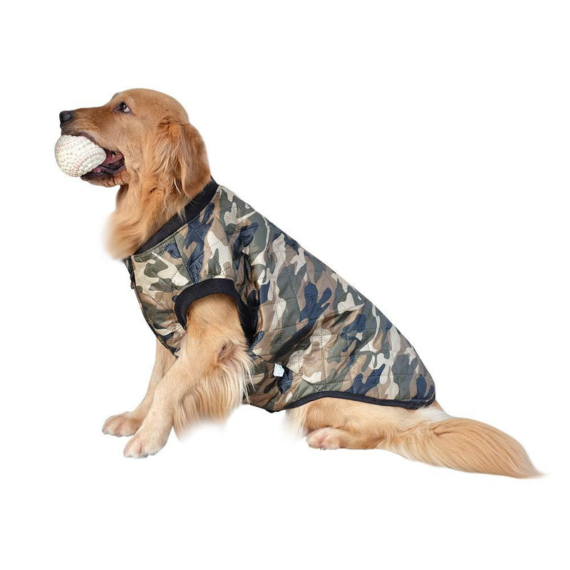 InnoPet Large Dog Clothes,Camo Dog Jacket Coat for Big Dogs,Pet Warm Winter Vest Apparel, Cute Dog Outfits Costumes for Medium and Large Dogs 3XL Camo - PawsPlanet Australia
