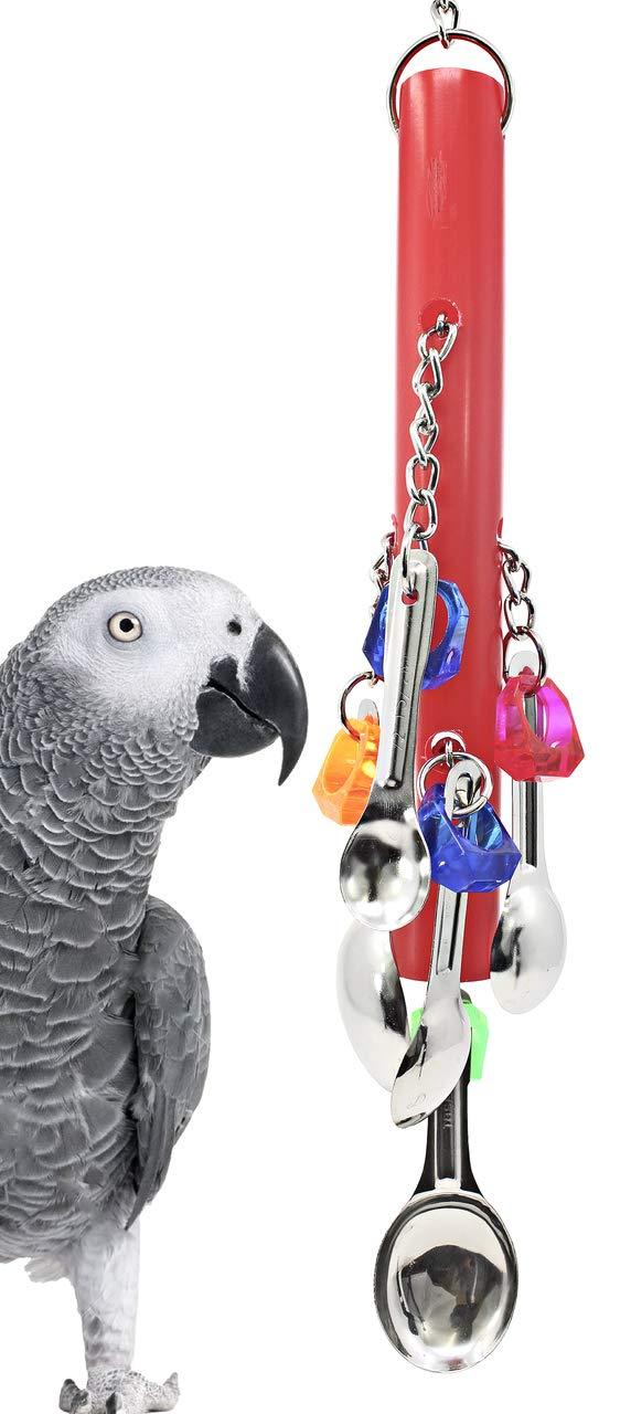 [Australia] - Bonka Bird Toys 3368 Spoon Stick Pull Delight Medium Bird Toy African Grey 