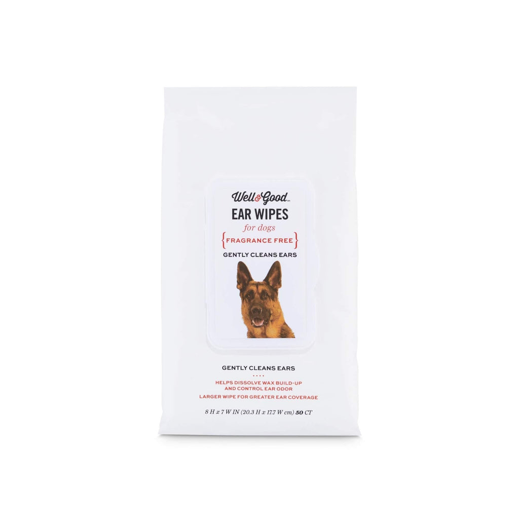 Well & Good Large Dog Ear Wipes, Pack of 50 - PawsPlanet Australia