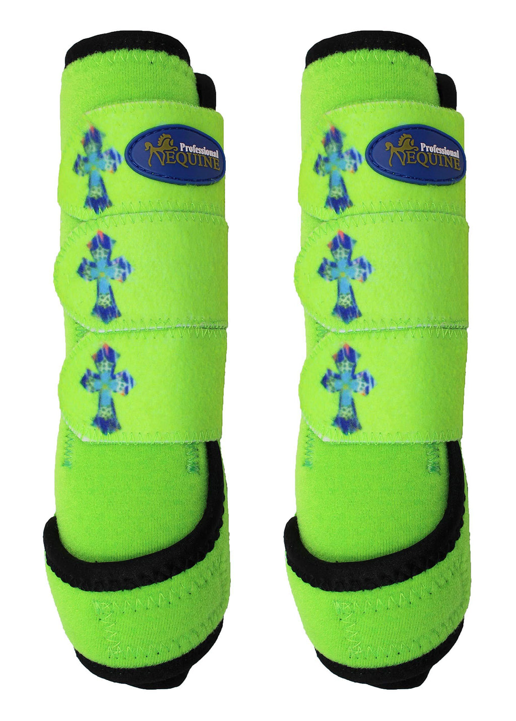 [Australia] - Professional Equine Horse Medium Sports Medicine Front Splint Boots Cross 4178A 