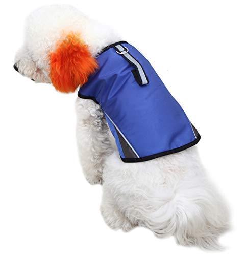 WINBATE Adjustable Dog Anxiety Jacket-Keep Calming Vest Thunder Shirt with D-Ring and Training Handle for Dogs，Grey X-Small Blue - PawsPlanet Australia