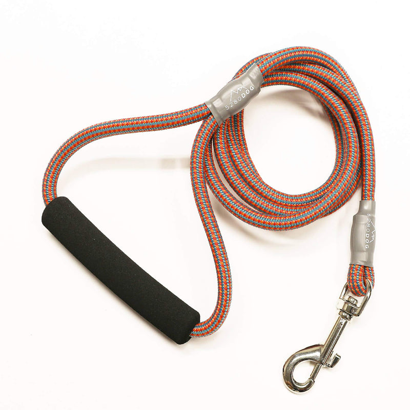 [Australia] - 5280 Dog Orange Nylon Braided Rope Leash Large 
