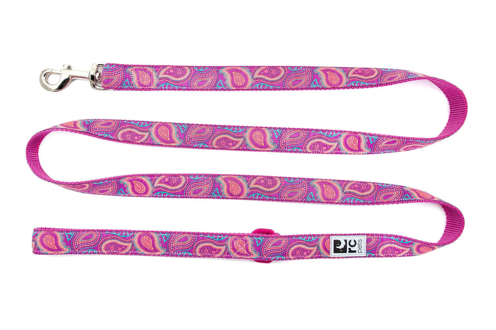 RC Pets 3/4" x 6 ft Dog Leash, Bright Paisley - PawsPlanet Australia