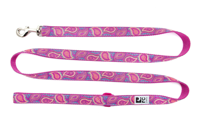 [Australia] - RC Pets 1" x 6 ft Dog Leash, Bright Paisley 