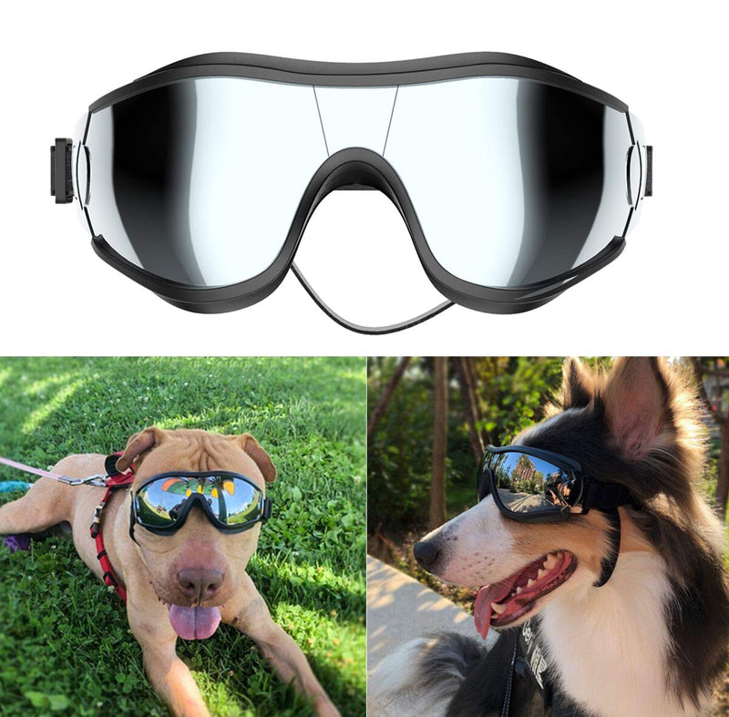 NVTED Dog Sunglasses Dog Goggles, UV Protection Wind Protection Dust Protection Fog Protection Pet Glasses Eye Wear Protection with Adjustable Strap for Medium or Large Dog - PawsPlanet Australia