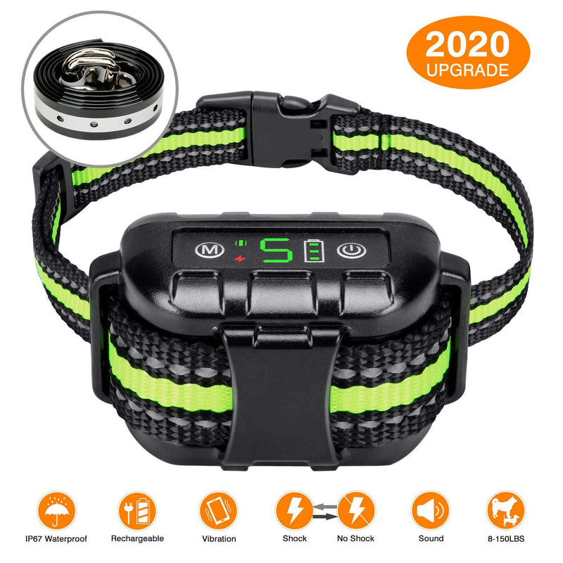 [Australia] - Flittor Bark Collar, No Bark Collar Rechargeable with Beep, Anti bark Collar with Adjustable Sensitivity and Intensity Beep Vibration No Harm Shock for Small Medium Large Dogs… 