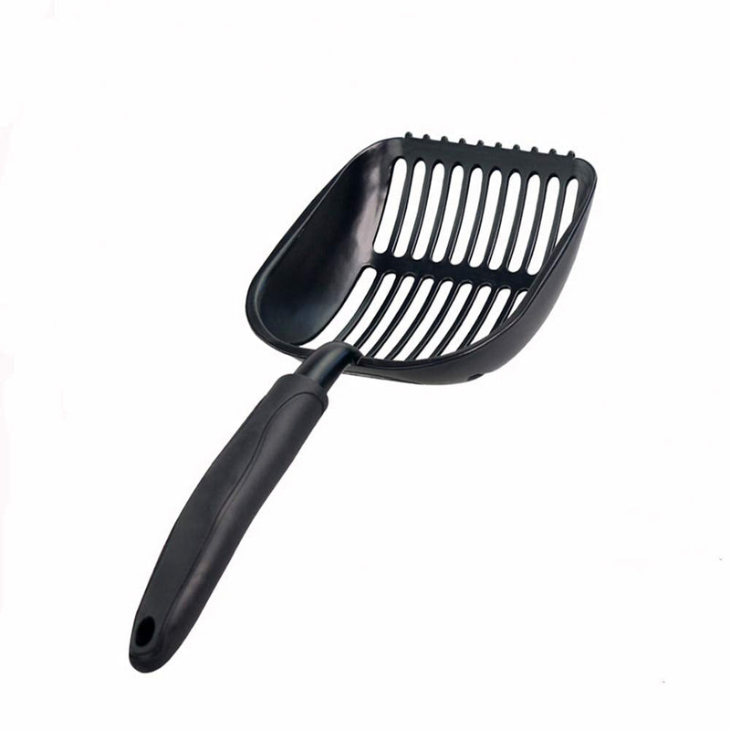 Chi-buy The Latest Update Metal Cat Litter Scoop,Aluminum Alloy with TABS/Round Teeth Pet Kitty Litter Scooper Black - PawsPlanet Australia