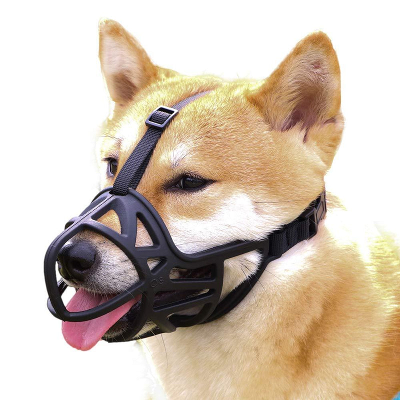 [Australia] - Mayerzon Dog Muzzle, Breathable Basket Muzzle to Prevent Barking, Biting and Chewing, Humane Muzzle for Small, Medium, Large and X-Large Dogs XS Black 