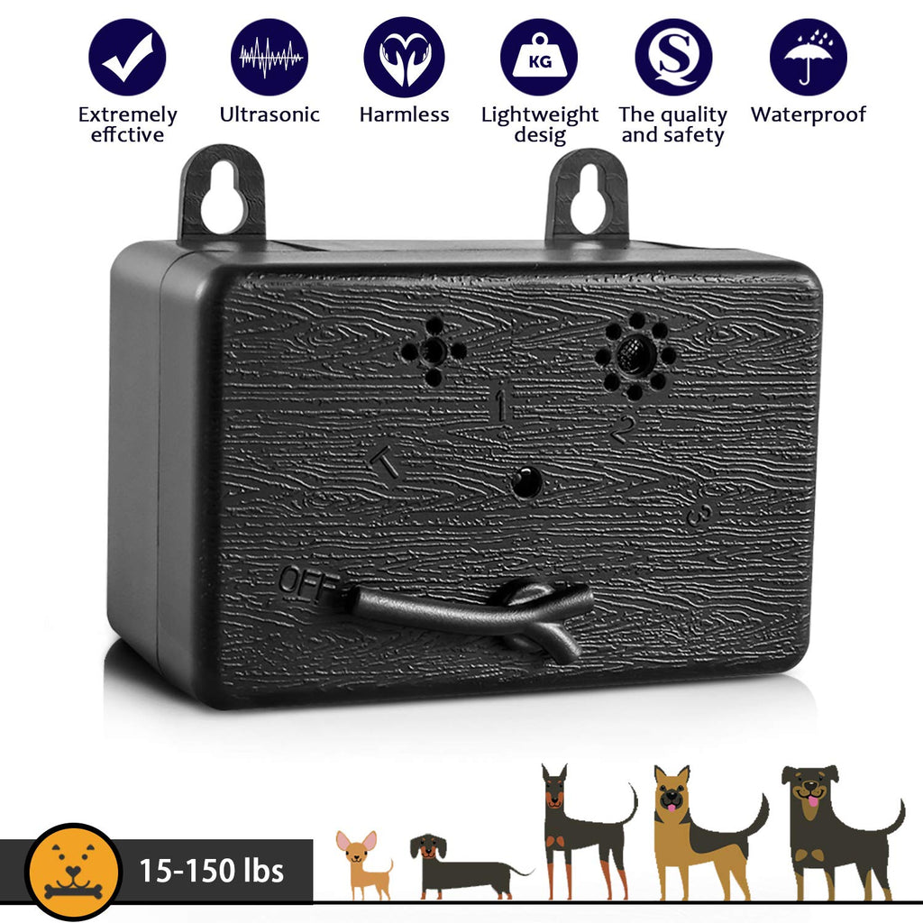 [Australia] - Dog Bark Control Device 50 FT Range Barking Device, Ultrasound Mini Outdoor Dog Bark Control, Anti-bark Deterrent, Training Tools, Indoor/Outdoor Stop Bark Security for Dogs 