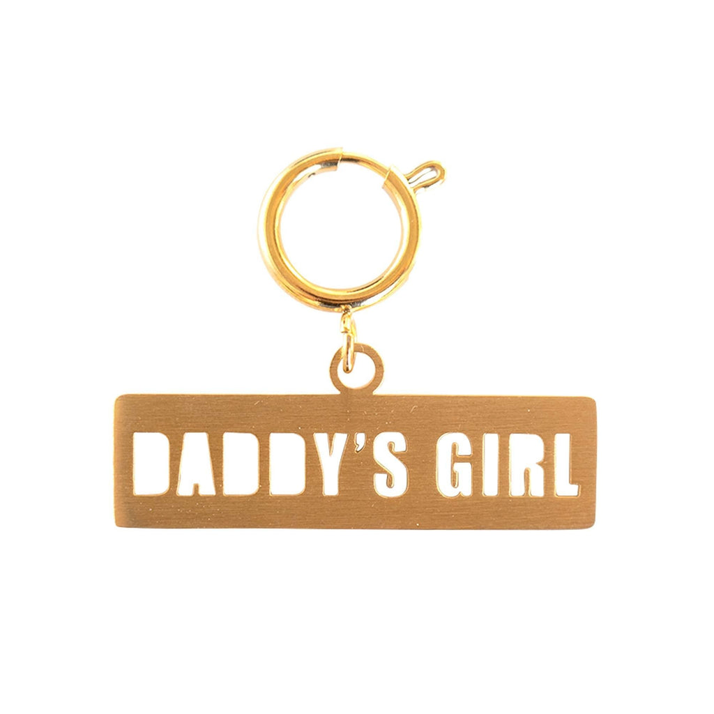 [Australia] - JAECI Dog Tag - Cat Collar Tag - Pet Tags for Dogs Engraved - Pet Tag - Cat Name Tag - Cat Tags Personalized Dog Collar Personalized - Dog Collar Tag - Pet Tags Engraved Cat Queen Daddy's Girl Pet Tag Gold 