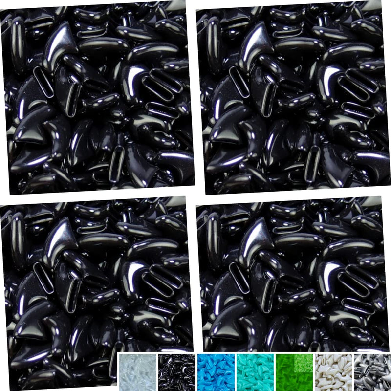 zetpo 80 pcs Cat Nail Caps | Cat Claw Covers | with Adhesives and Applicators XS Black - PawsPlanet Australia