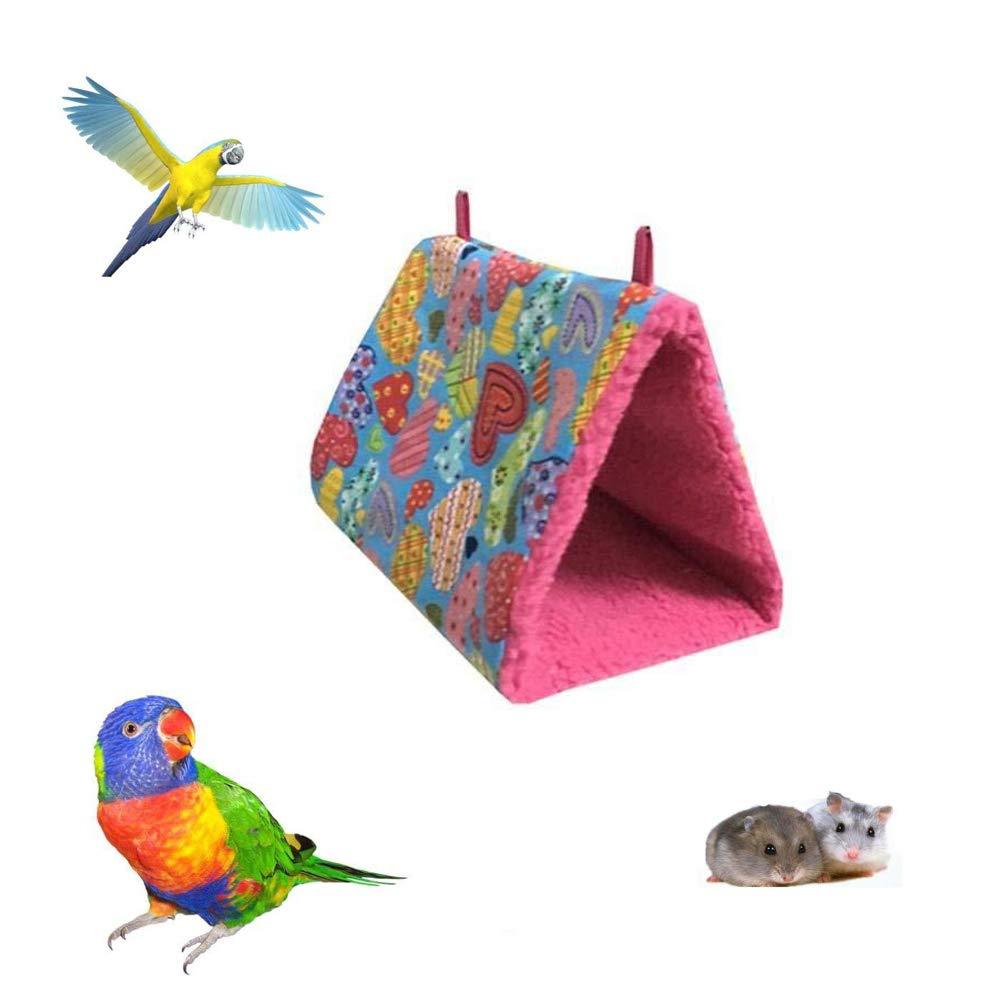 Bello Luna Gray Parrot Nest Pet Bird Nest Winter Warm Hammock Hanging Cave Cage Plush Happy Hut Tent Bed … 6.7*4.3*5.1 Pink - PawsPlanet Australia