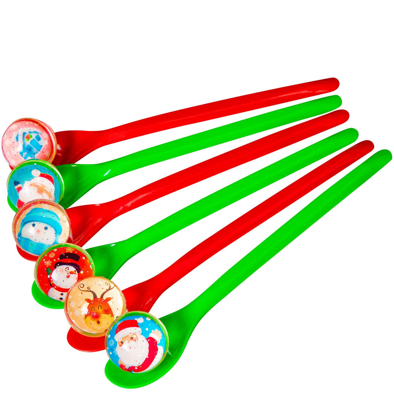 Christmas Game Bouncy Ball Spoon Relay Race Toy for Adults Indoor Outdoor Decorations Xmas/Holiday/Winter Party Supplies Favors - PawsPlanet Australia