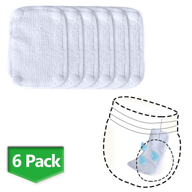 [Australia] - Teamoy Female Dog Diaper Pads, Reusable Doggie Diaper Wraps Liner Pads(Pack of 6) M 