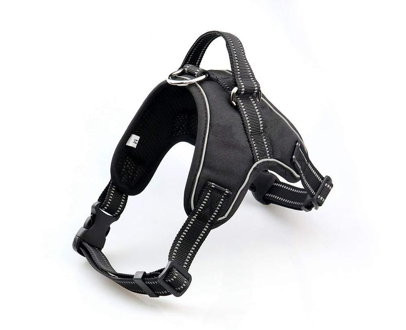 [Australia] - Dog Harness No Pull, Easy On and Off Pet Harness Vest, Durable Material with Reflective Strip,Easy to Adjust for Medium Large Dogs Black XL(Chest 31-39'',Neck 26-31'') 