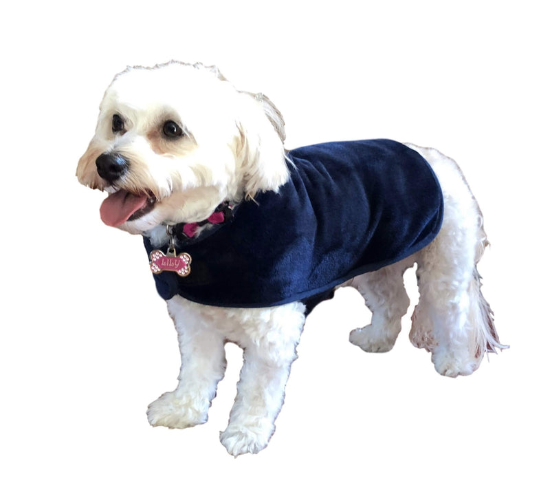 throwbee pet Poncho Original - Blue - Blanket Dog Sweater Coat Jacket Vest Cat Raincoat Outerwear M - PawsPlanet Australia