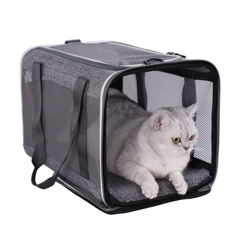 [Australia] - petsifam Top Load Pet Carrier for Large Cats, 2 Cats and Small Dogs 