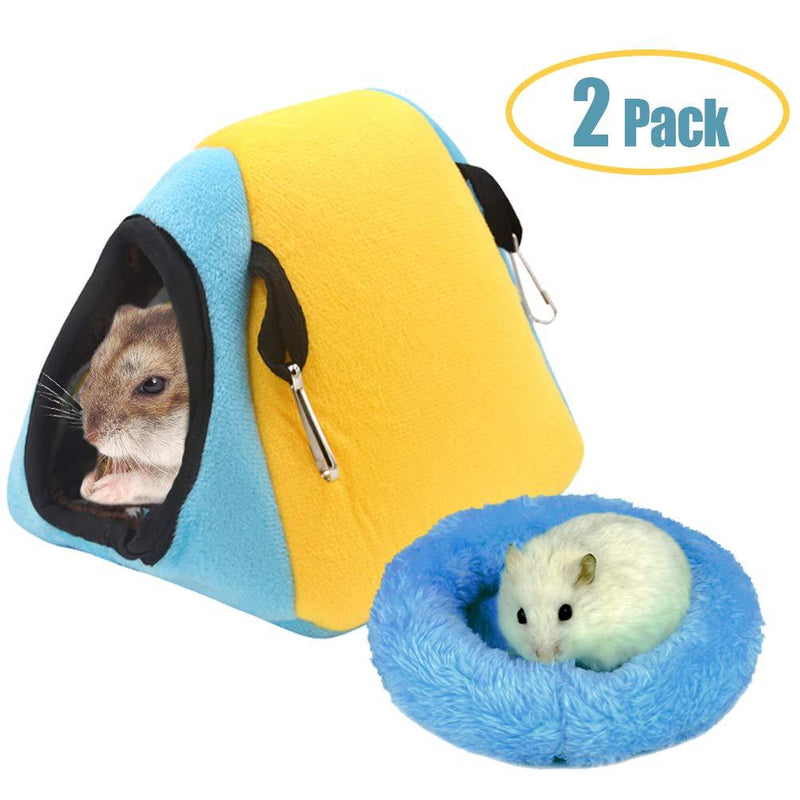 [Australia] - kathson Hamster Bed Hanging Hammock Warm House Cute Cave for Guinea Pig Rat Dwarf Hamster and Other Small Animnals 