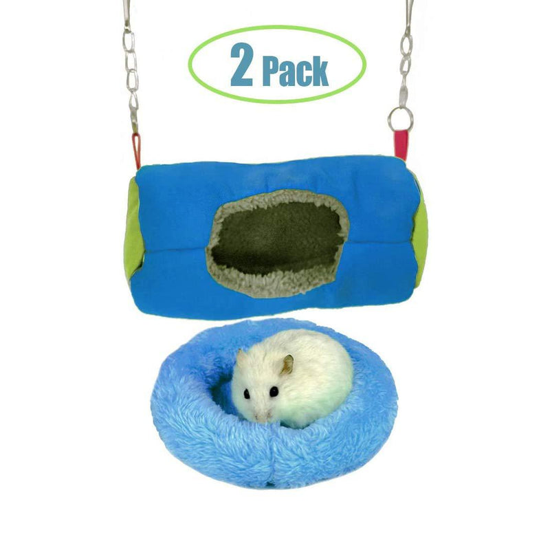 [Australia] - kathson Hamster Bed Hanging Tunnel Hammock Cute Hideout Warm Sleeping House for Rat Hedgehog Dwarf Hamster and Other Small Animnals 