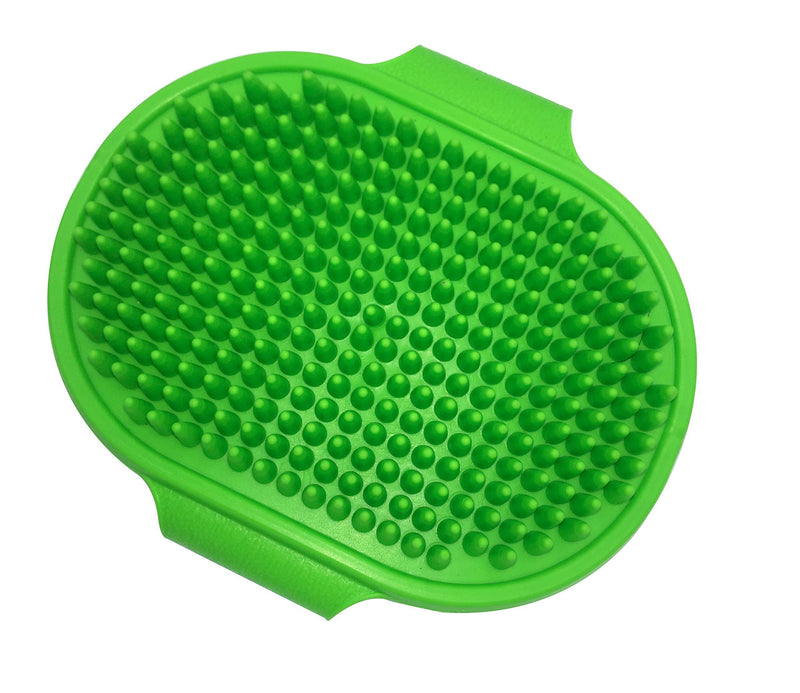 [Australia] - Premium New Grooming Pet Shampoo Brush, Best Pet Bathing & Soothing Massage Rubber Comb with Adjustable Ring Handle for Medium & Large Dogs, Cats, Rabbits, Horses- Remove More Dirt & Loose Hair. 