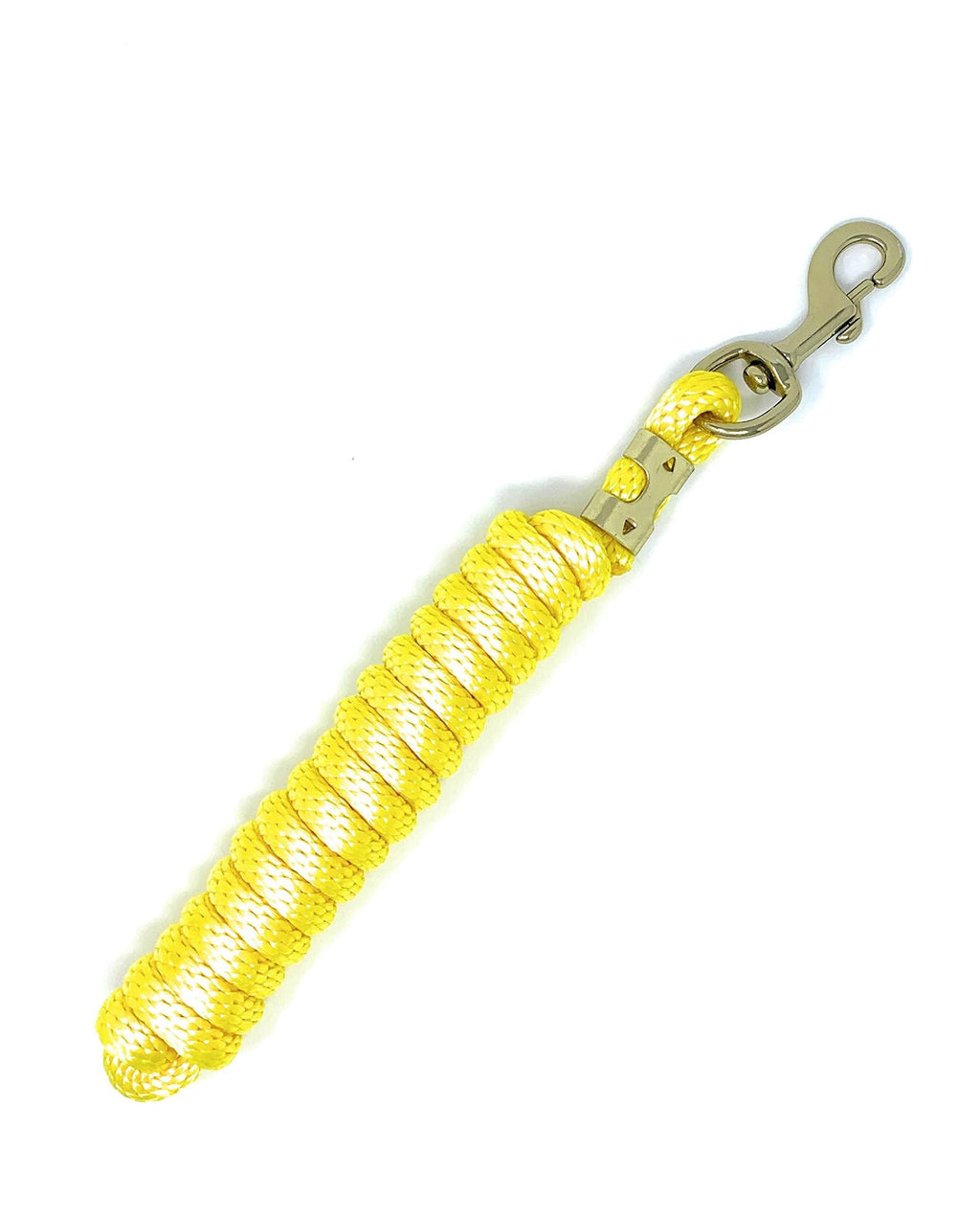 [Australia] - Lead Ropes for Horses l 10 Foot Strong Poly l Soft, Broken in Feel l Handmade in The USA l Heavy Duty Brass Snap l Lots of Vibrant Colors l Compatible with The Safe Clip by Smart Tie yellow 