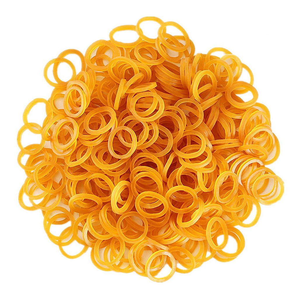 [Australia] - Sufermoe 1500 Pcs Dog Hair Ties Pet Rubber Bands Hair Grooming Top Knots Pet Hair Bows Topknot Rubber Band Hair Bows Grooming Accessories for Pet Cat Dog or Little Girls 0.4 Inch Yellow 