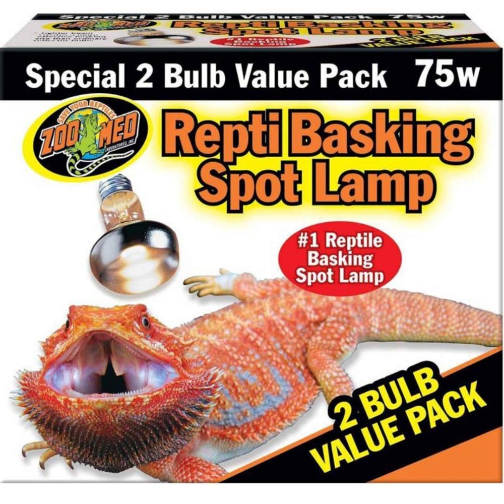 [Australia] - DBDPet Repti Basking Spot Bulb [Value 2 Pack 75 WATT] - Includes Attached 5 Point Pro-Tip Guide 