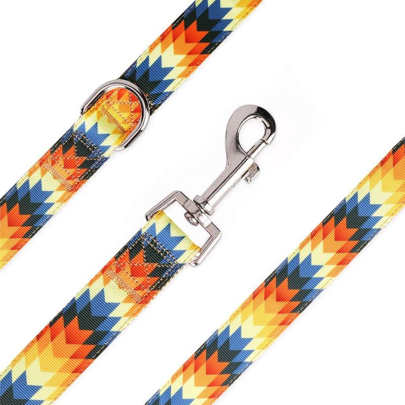 [Australia] - waaag Dog Leash Cat Leash, Abstract Geometric Aztec Tribal Dog Leash for Small, Medium and Large Dogs (Large) 1 in. x 4ft 