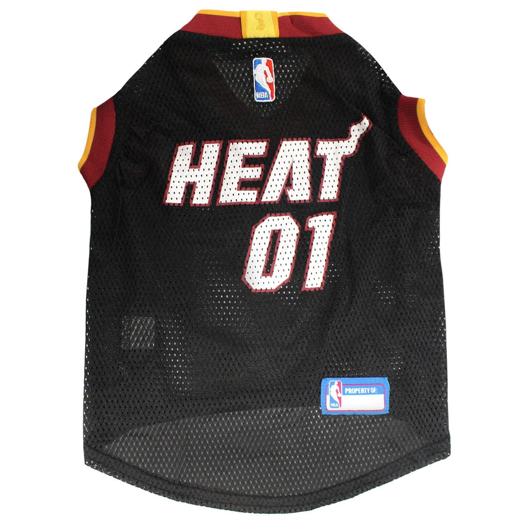 [Australia] - Pets First Miami Heat Basketball Mesh Jersey for Dogs Medium 