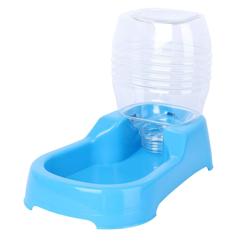 POPETPOP Automatic Small Pet Feeder - Puppy Drinking Fountain Cat Water Dispenser Station Pet Water Bowl, Creative Pets Waterer for Small Dogs Cats Pets - 500ml Blue - PawsPlanet Australia