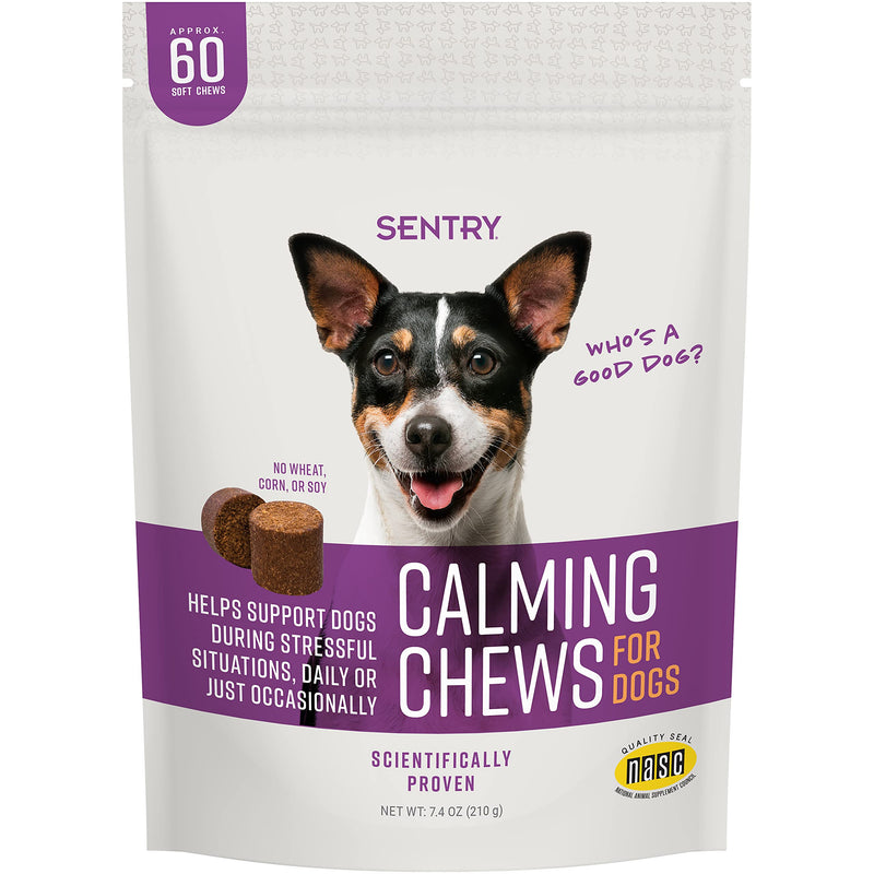 SENTRY Calming Chews for Dogs, 60 Count - PawsPlanet Australia