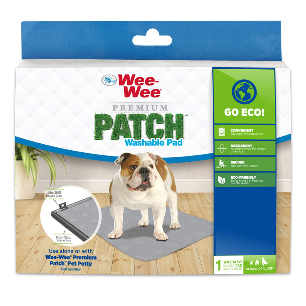 [Australia] - Four Paws Wee-Wee Premium Patch Reusable Pee Pad for Dogs, 1 Count Standard 22" x 23" 