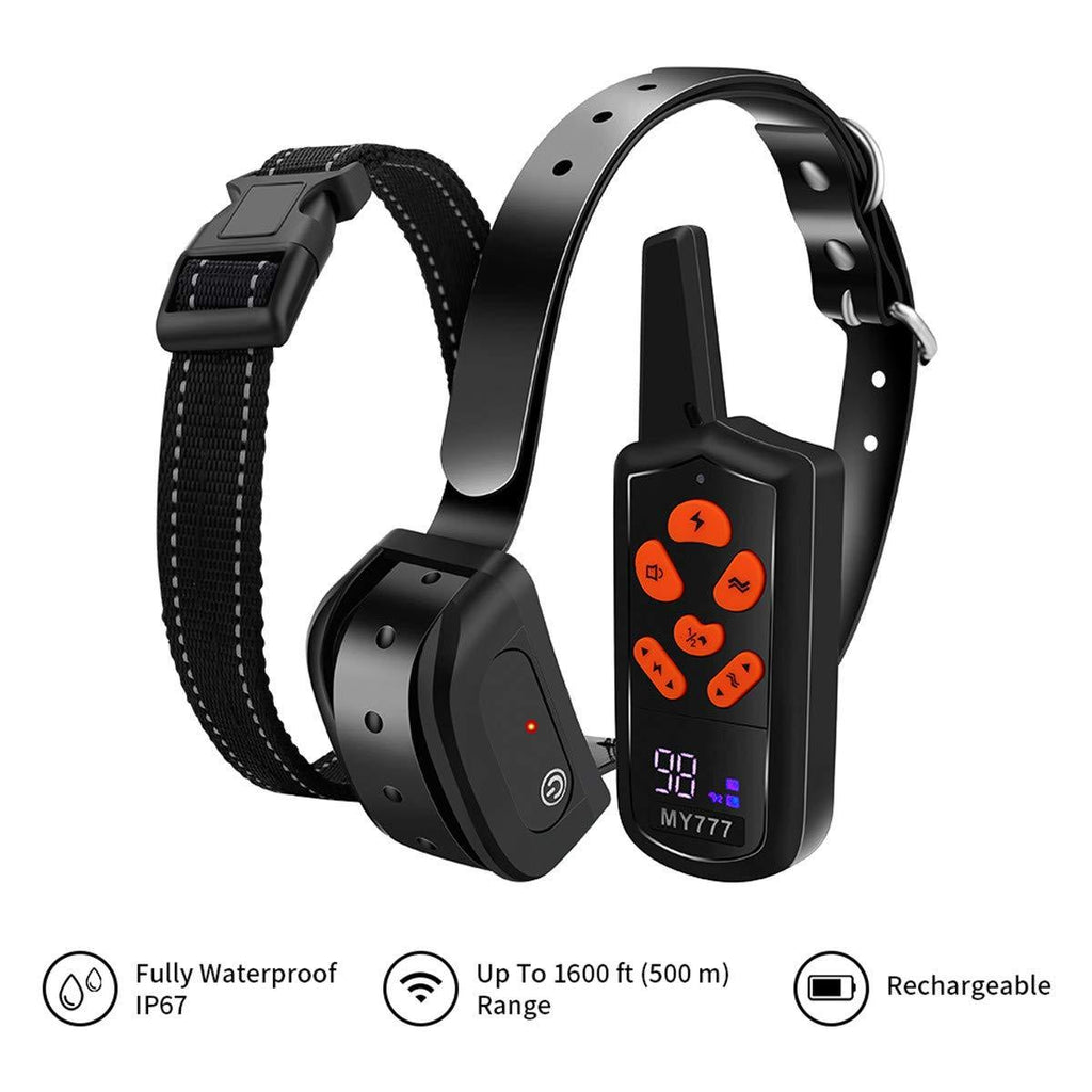 [Australia] - Dog Shock Collar with Remote - Waterproof Dog Training Collar for Dogs Large,Medium,Small-Corrective Collar w/ 3 Training Modes, Beep, Vibration,Shock Collar with 1~100 Shock Level 1800ft Remote Range 