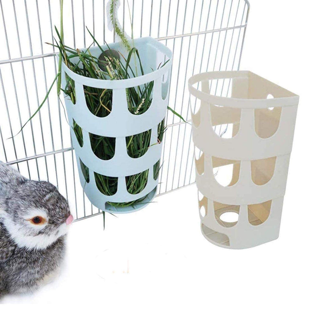 Hamiledyi Rabbit Hay Feeder，2Pcs Bunny Hanging Cage Manger Hay Holder Rack for Small Animal Chinchilla Guinea Pig Rat-（Random Color） - PawsPlanet Australia