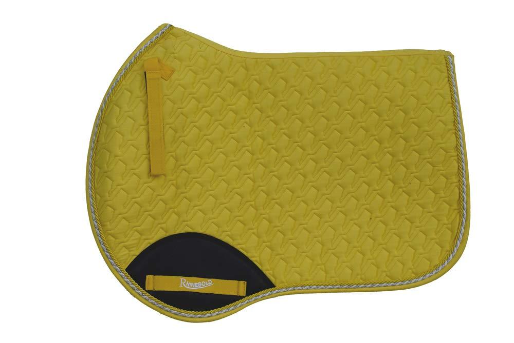Rhinegold Performance Saddle Cloth Yellow Full - PawsPlanet Australia