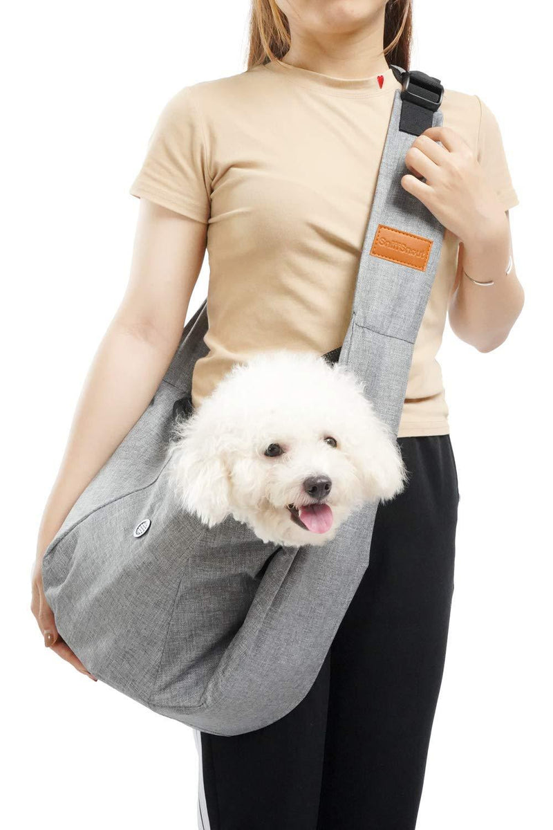 SniffSnout Pet Sling for Small Dogs - Dog Sling Carrier - Sturdy Washable and Comfortable Hands Free Small Dog Carrier with Zipper Pocket Safety Clip - PawsPlanet Australia