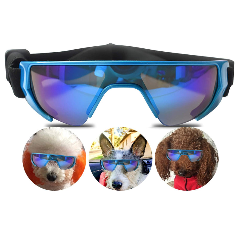 URBEST Dog Goggles, Eye Protection (New Version) Sunglasses Waterproof Windproof UV Protection for Small Medium Dogs (Blue) Blue - PawsPlanet Australia