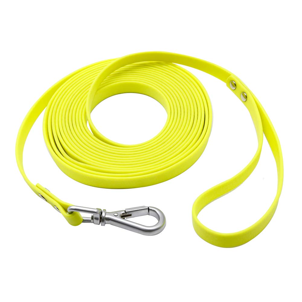 Nimble Waterproof Dog Leash Lead Durable Training Rope Outdoor Long Leash 5ft 10ft 13ft 16ft 30ft 50ft Great for Training, Beach, Yard, Play, Camping 5 feet Bright Yellow - PawsPlanet Australia