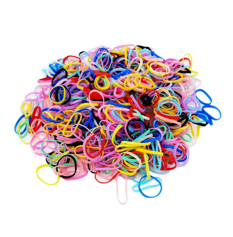 [Australia] - PET SHOW 2000pcs/lot 15MM Dia. Dogs Rubber Bands Grooming Band Hair Accessories Assorted Colors DIY Hair Bows Craft Pack of 100G 