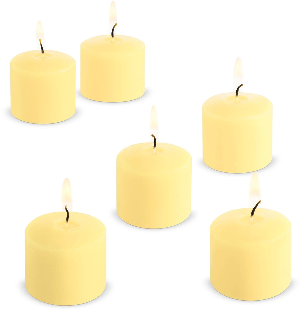 Floral Dream Scented Votive Candles Soft Yellow for Relaxation, Home Decoration, Gift, Holiday - 12 Pack - PawsPlanet Australia