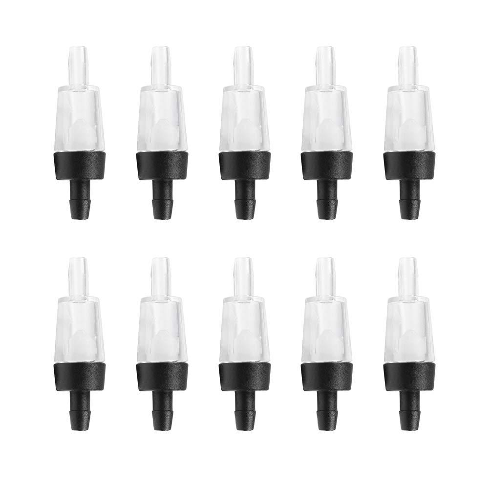 [Australia] - Quickun Aquarium Air Pump Check Valve, 3/16" ID Hose Non-Return Check Valve for Fish Tank 10 pc 