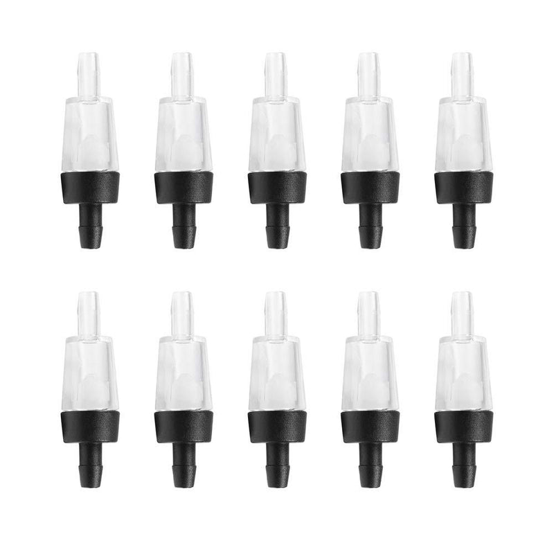 [Australia] - Quickun Aquarium Air Pump Check Valve, 3/16" ID Hose Non-Return Check Valve for Fish Tank 10 pc 