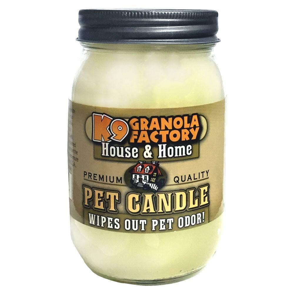 [Australia] - K9 Granola Factory Jack Frost Pet Odor Eliminator Candle, 16 Ounces, 100 Hour Burn Time, Made in The USA 