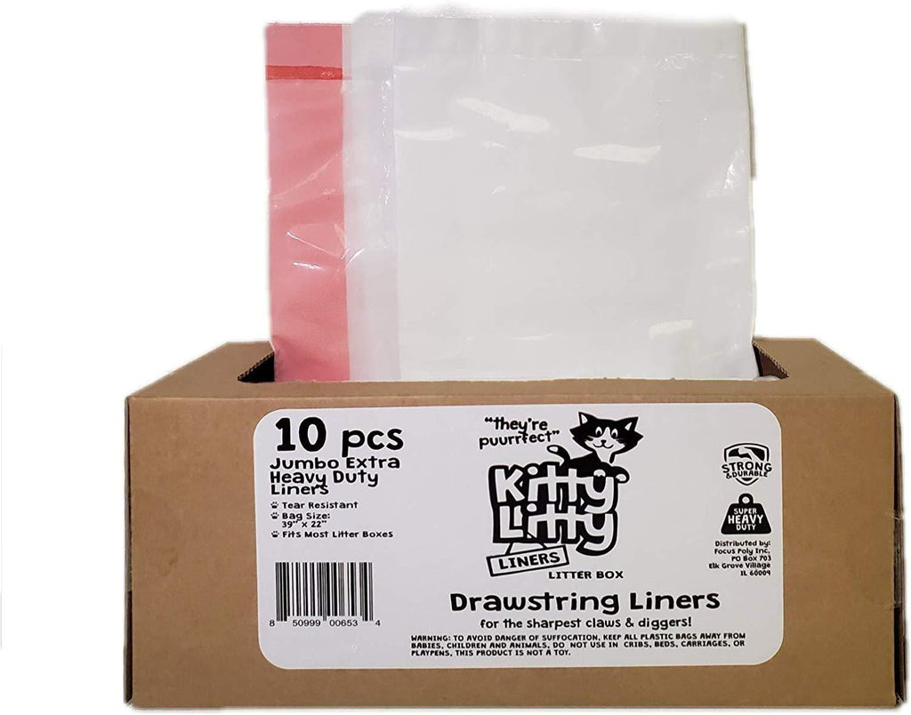 [Australia] - Cat Litter Box Liners 10 Count Jumbo Heavy Duty 