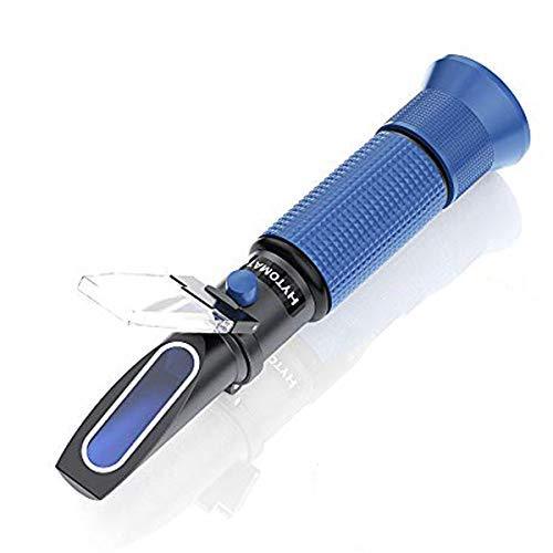 HYTOMATO Salinity Refractometer for Aquarium, Salinity Tester with ATC and Dual Scale: 0-100‰ & 1.000-1.070 Specific Gravity, Saltwater Tester for Seawater, Pool, Fish Tank - PawsPlanet Australia