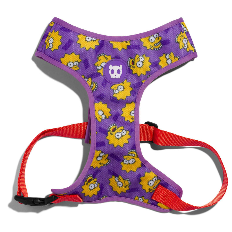 [Australia] - ZEE.DOG | The Simpsons Air Mesh Harnesses | Soft Mesh Harness with Padded Neck | Dog Vest Harness Lisa Simpson Large 